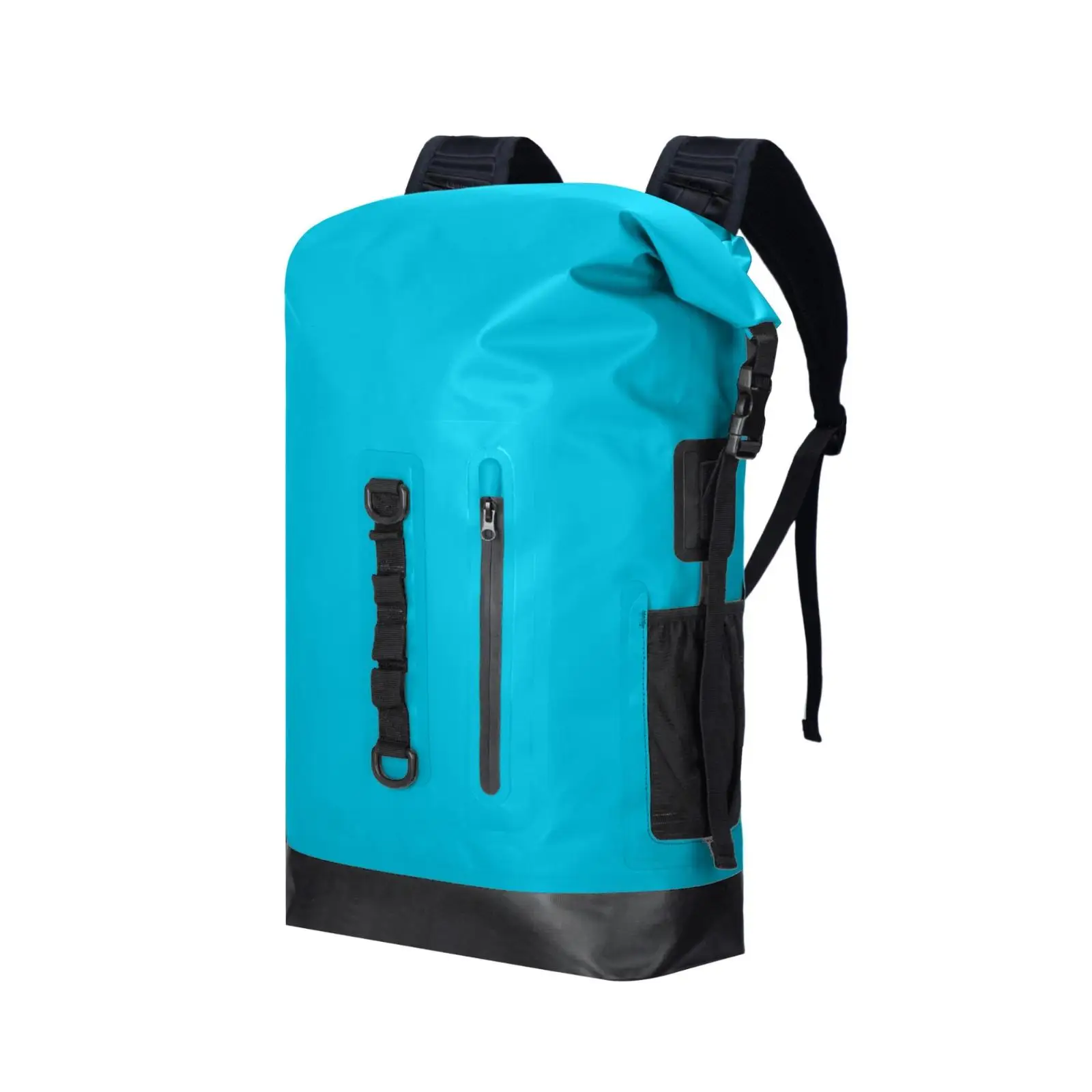 Roll Top Waterproof Backpack 30L for Outdoor Adventures with Adjustable Shoulder Straps and Grab Handle