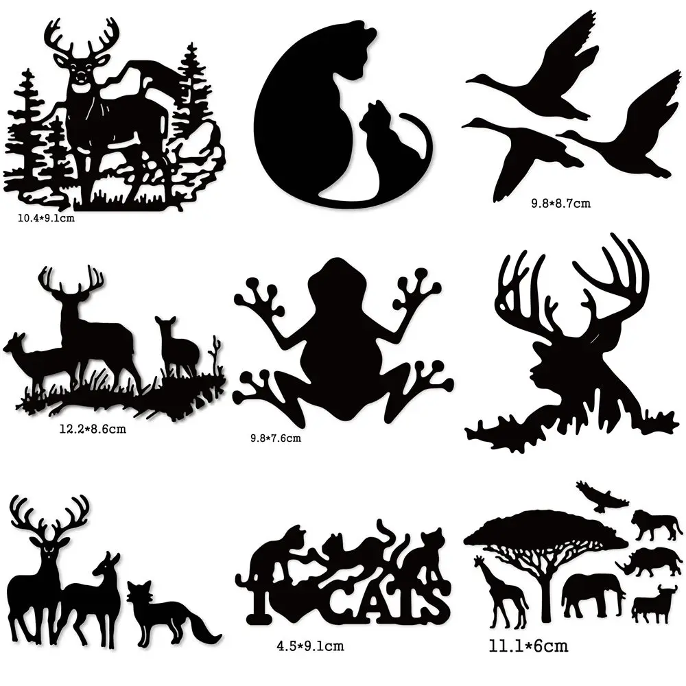 

Car Stickers for Various Animals, Cats, Deer, Geese, Frogs, Pterosaurs, Vinyl StickersCar Body Rear Window Decorative Decals
