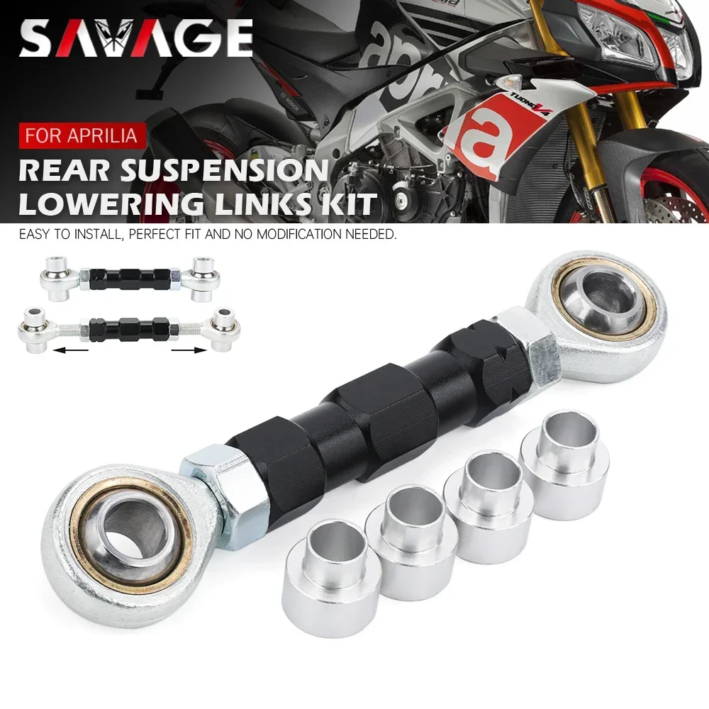 Lowering Links Kit For Aprilia Tuono V4 V4R 1100RR RSV4 1000/R/RR/1100 Motorcycle Rear Suspension Cushion Lever Drop Linkage