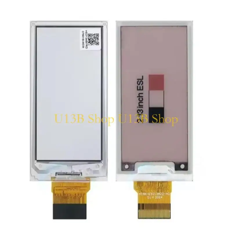 U13B 2.13Inch Panel EPaper Display Advanced Power Efficiency Visual Clear Friendly to Environment