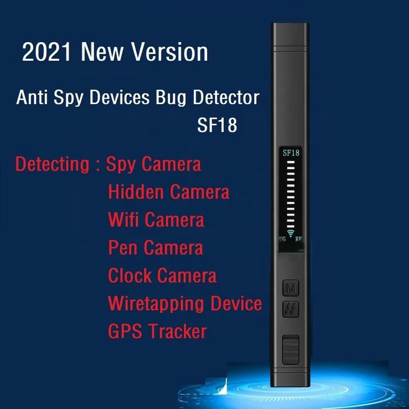 SF18 New Anti-spy Camera Detector Prevent Monitoring Wireless Signal Detector Car GPS Locator Tracking Detection Artifact Sensor