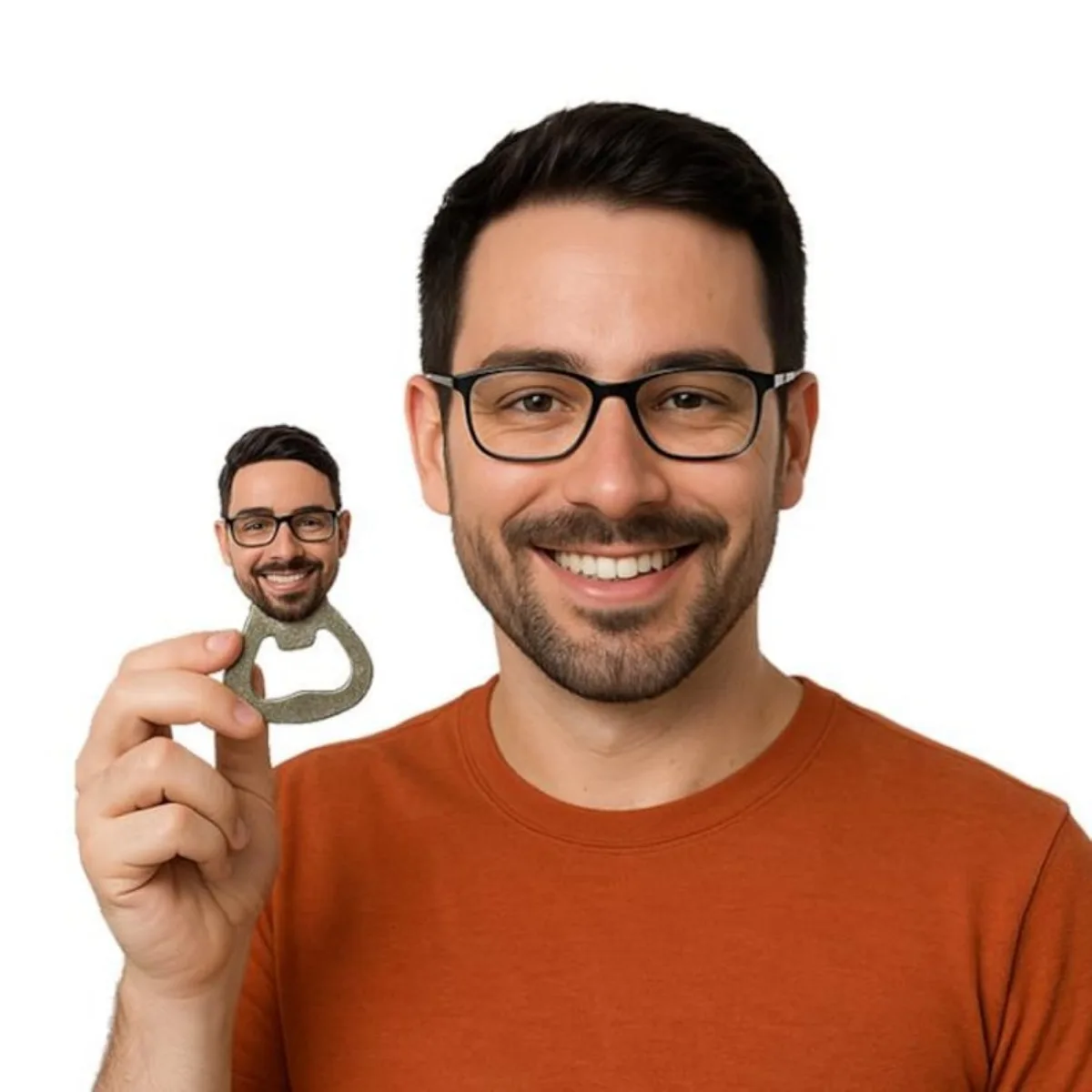 

Персонализированная фигурка-бобблхед ручной работы из глины, уникальный подарок для него и для нее