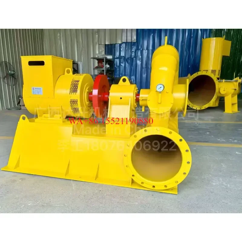 WMWMNU Customized 100KW 150KW 200KW Micro Hydro Turbine Generator 100KW-500KW Stainless Steel Pelton Hydro Turbine Hydropower