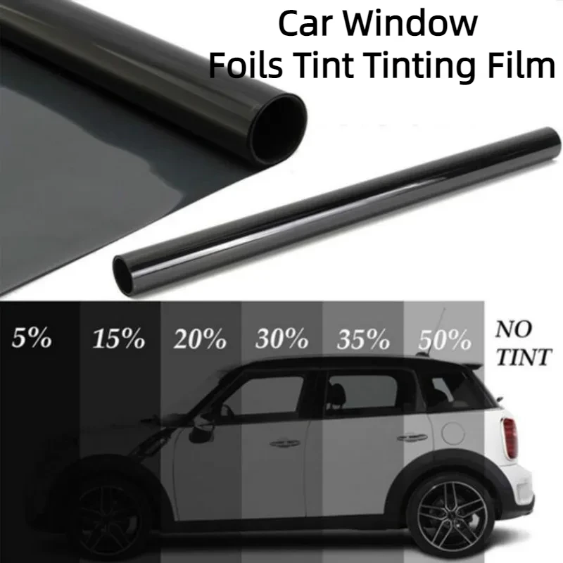 

300cmx50cm Black Car Window Foils Tint Tinting Film Roll Car Auto Home Window Glass Summer Solar UV Protector Sticker Films