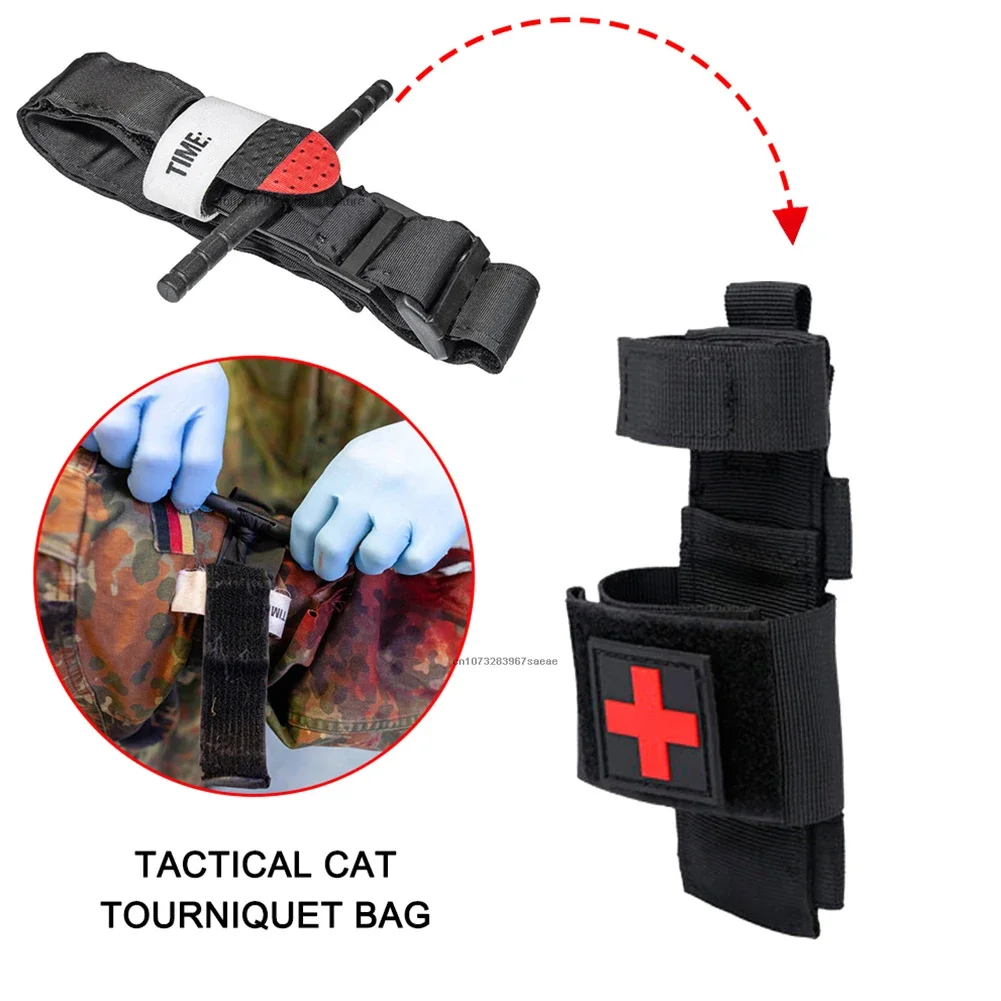 MOLLE Nylon Tourniquet Pouch Holder Flashlight Pouch Torch Holder Case Outdoor Hunting Knife Holster Medical Scissor Packs