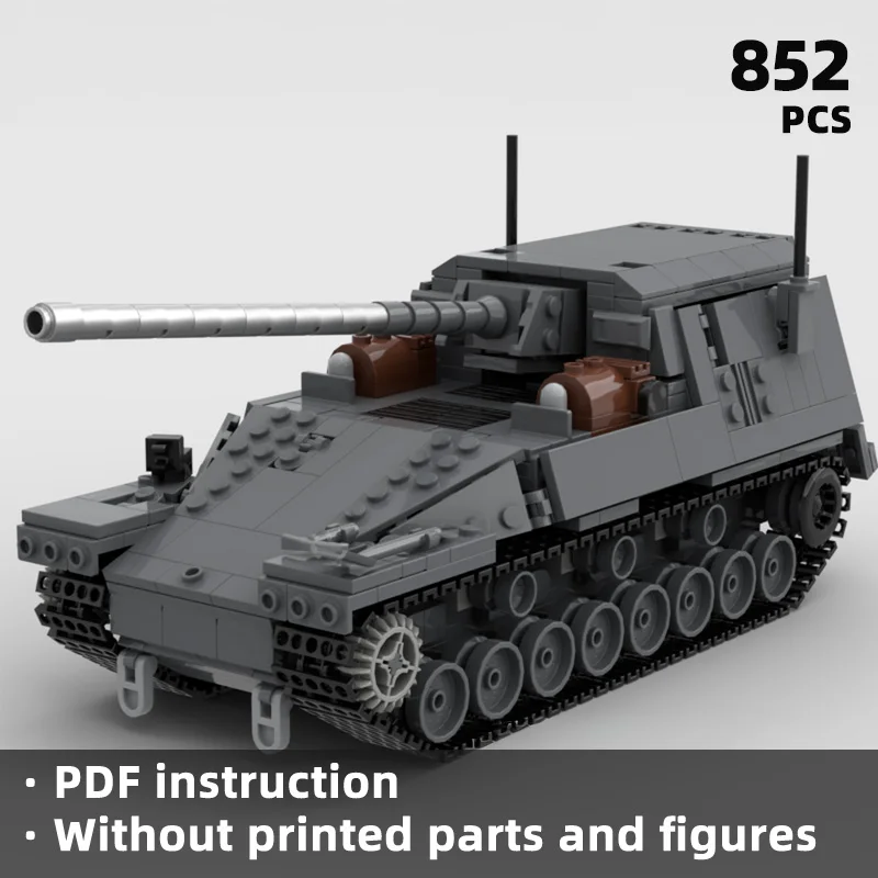 

A collection of World War II armored vehicle building blocks with military armored themes by enthusiasts
