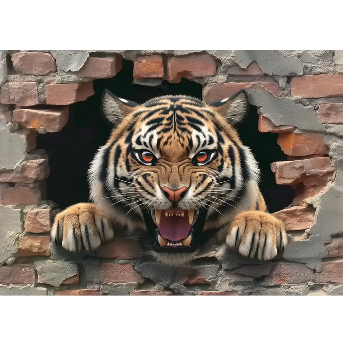 Tiger Tapestry Wild Animal Tapestry Wall Hanging Jungle Animal Tapestries for Home, College Dorm, Living Room TV Backdrop Decor