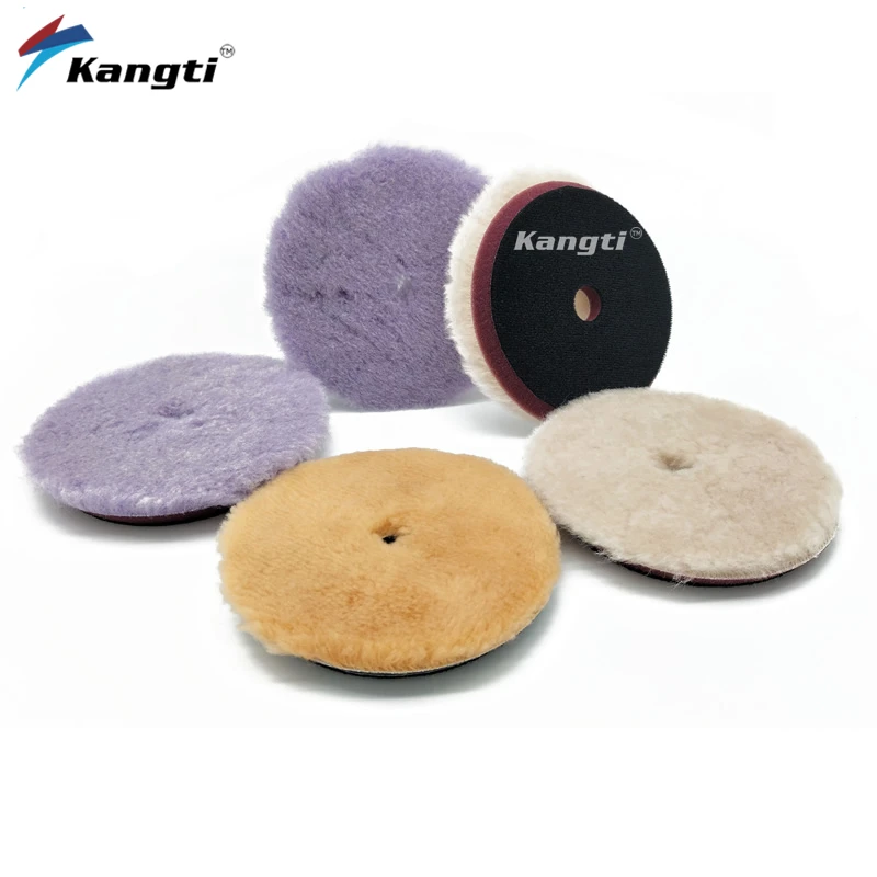 

5pcs/Lot 5/6 Inch Wool Polishing Pad Car Polisher Buffing Waxing High Density Lambs Woollen Polish Buffing Pad