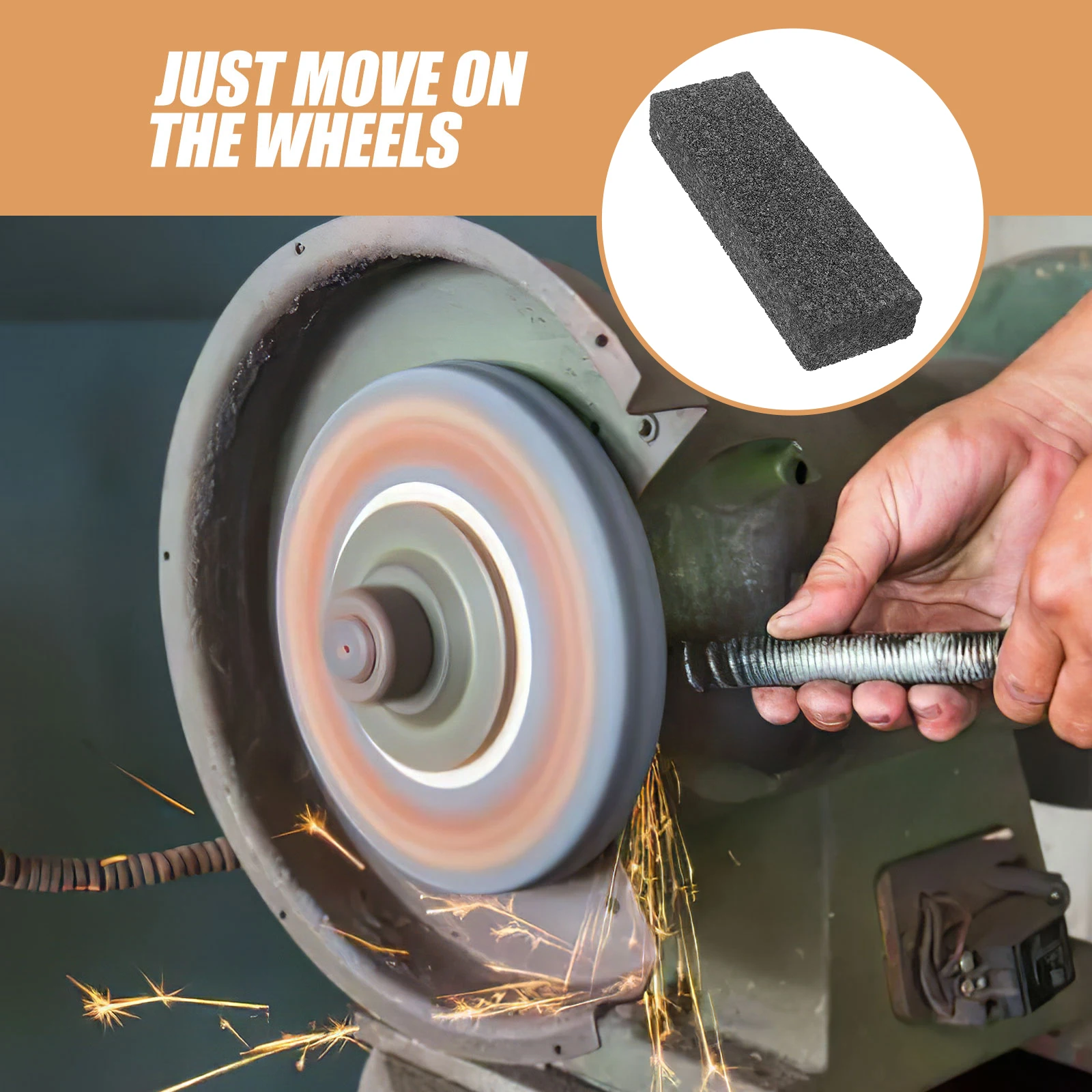 

2pcs Grinding Wheel Dressing Stone Silicon Carbide Oil Stone Stick Wear Resistant Sharpening Tool Durable Shaping Stick For