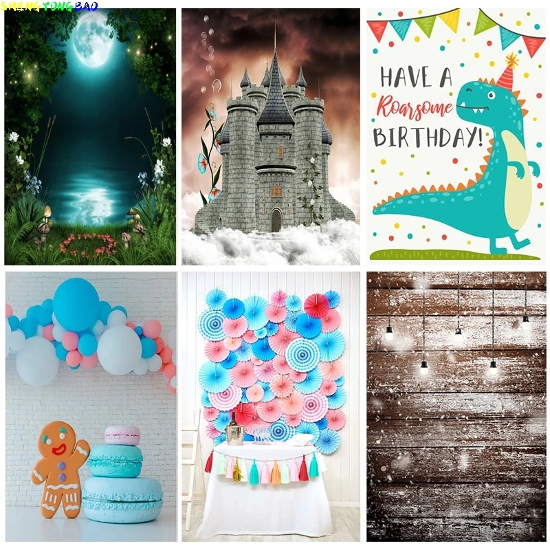 

Children Birthday Photography Backdrops Fairy Dream Portrait Photo Background Studio Props TH-05