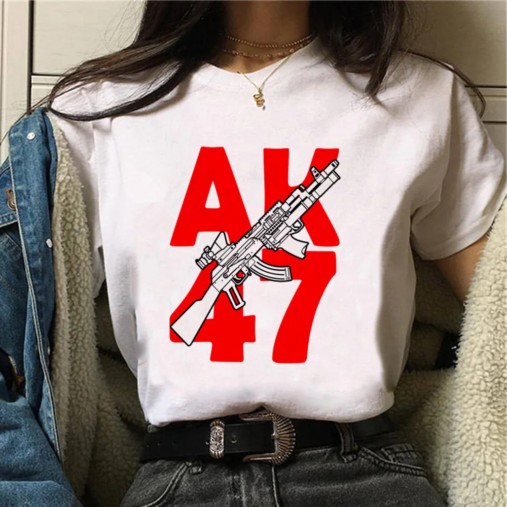 Ak 47 74 Angle t-shirts women graphic Tee girl Japanese clothes