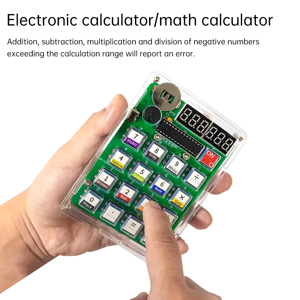 Homemade calculator electronic production kit 51 microcontroller teaching experiment welding practice DIY parts Type-c interface