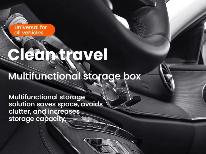Auto-Organizer-Netztasche, beliebig platzierbar, Auto-Aufbewahrungstasche, Organizer-Tasche für die Rückseite des Sitzes und die Seitentür, Aufbewahrungsbox zum Ordnen von Telefon und Schlüssel – Detail 1