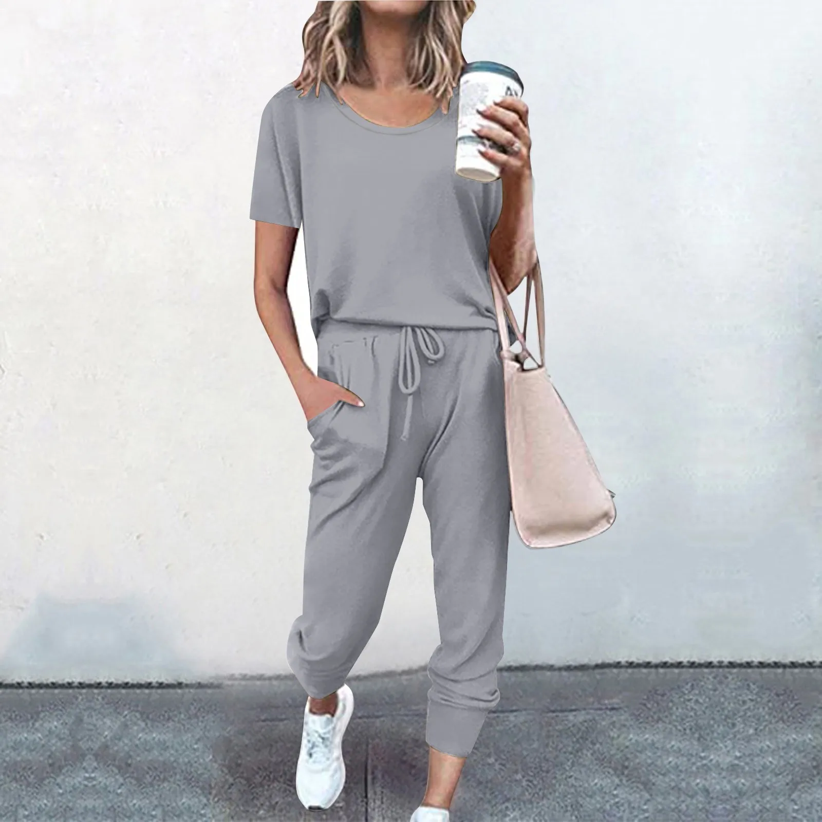 

2024 Autumn Pajama Set Women solid color Sleepwear Lounge Wear Set Female Loungewear Nightwear Ladies Homewear Women Sleep Wear