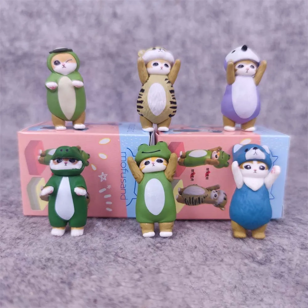 

Mofusand Animal Cat Blind Box Gift Cute Toys Desktop Ornament Girl's Gift Birthday Present Collectable Figurines Garage Kit