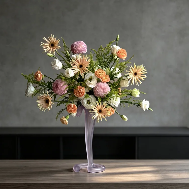 Medieval niche high-end vase model room B & B living room bedroom bedside art flower ware decoration