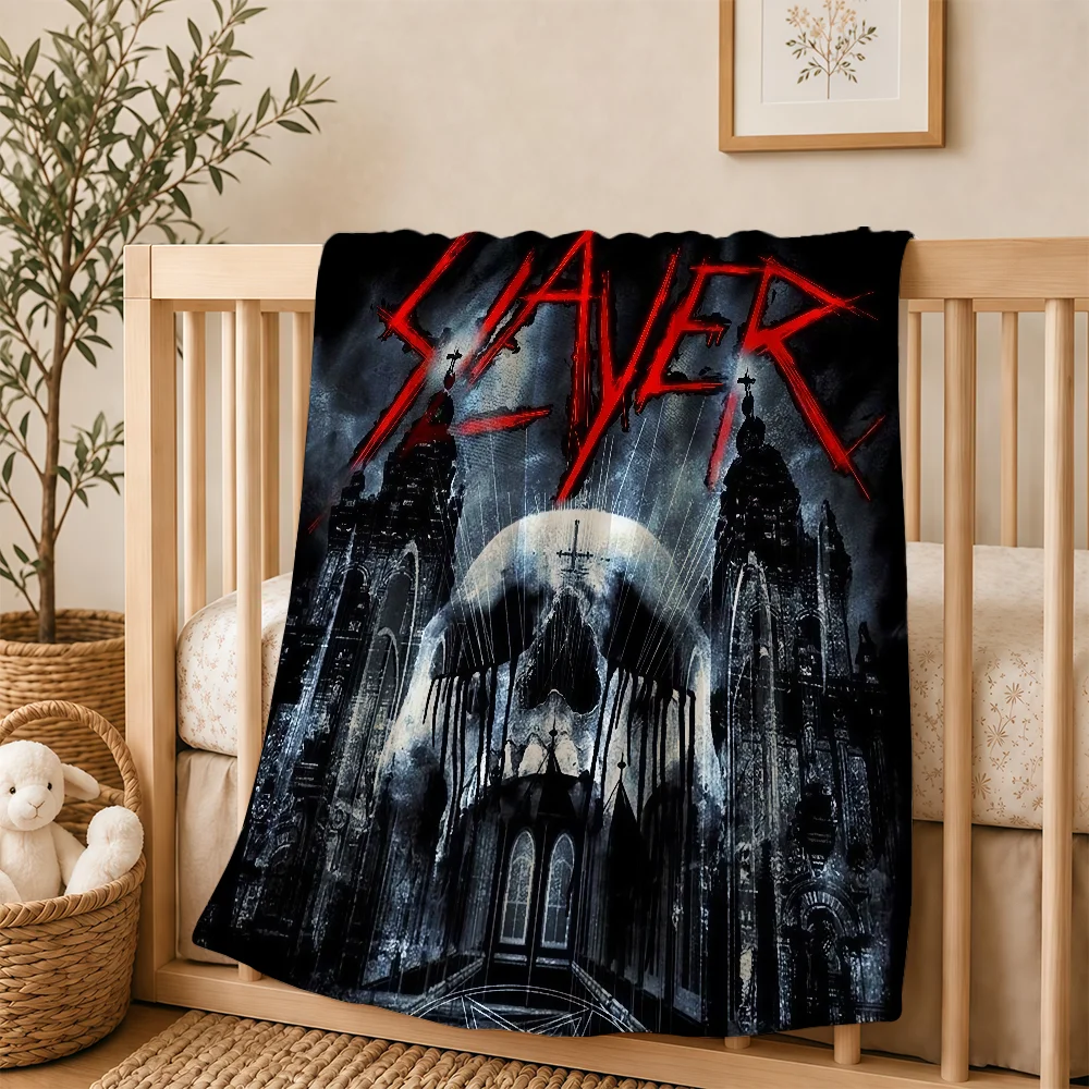 Band S-Slayer Blanket For Soft Warm Knee For Bedroom Living Room Bed Sofa Camping Picnic Office Gift Throw