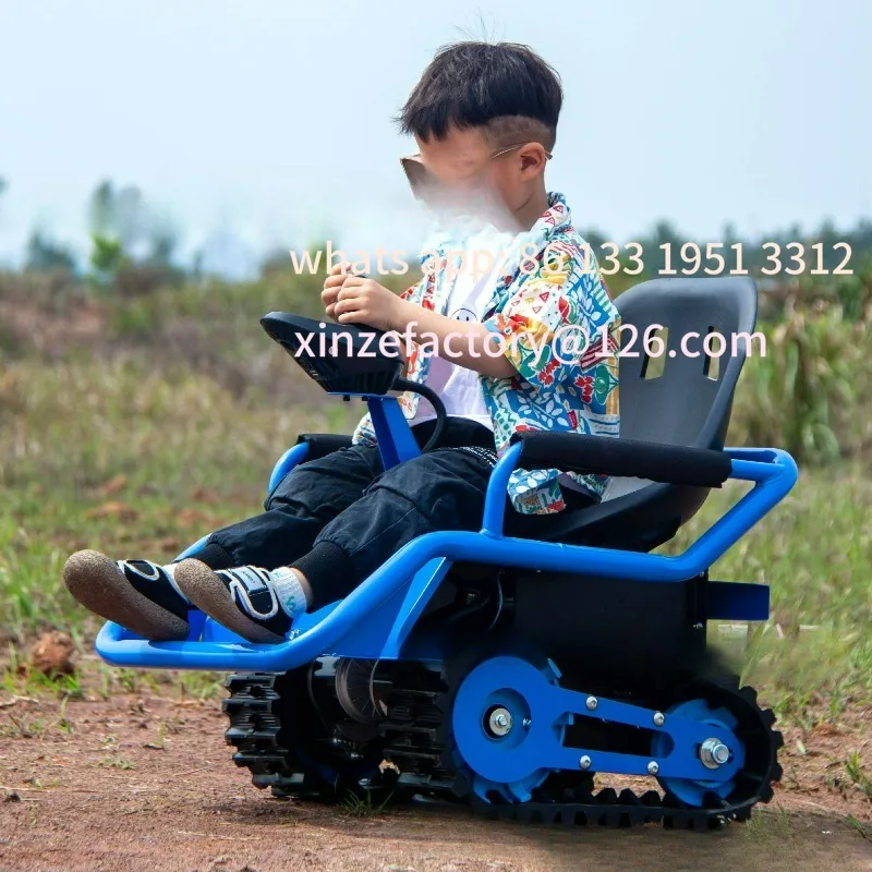 

Electric Children's Small Tank Square Rental Tracked ATV Off-Road Kart Entertainment Children's Toy Taxi
