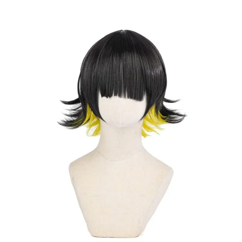 Parrucca Cosplay Anime Blue Lock Bachira Meguru per Uomo e Donna, Accessorio per Feste e Performance, Unisex, per Halloween