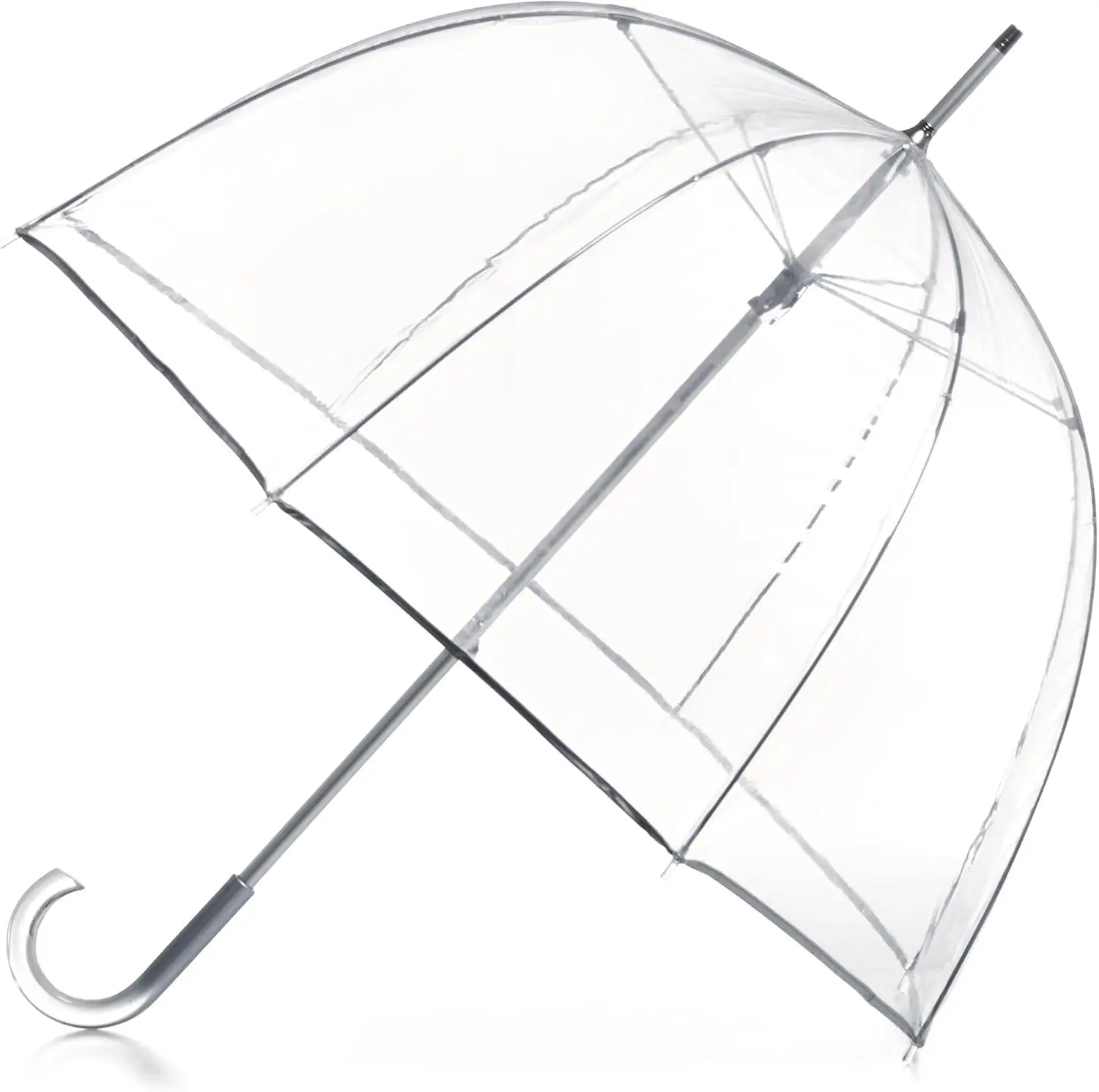 

Totes Adult Clear Bubble Umbrella with Dome Canopy and Lightweight Wind and Rain Protection