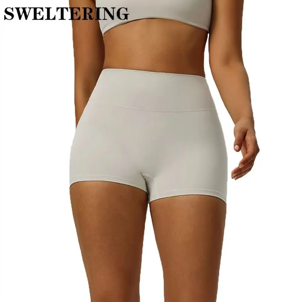 

Женские шорты для йоги с высокой талией, спортивные шорты для фитнеса, облегающие шорты для подтяжки ягодиц, шорты для тренировок в тренажерном зале, высокоэластичные шорты для бега