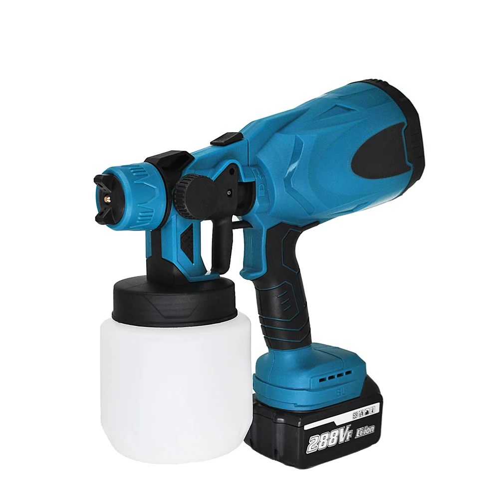 1200 مللي/دقيقة بطارية ليثيوم الكهربائية اللاسلكية الشحوم بندقية التخصيص مسدس رش الطلاء الكهربائي