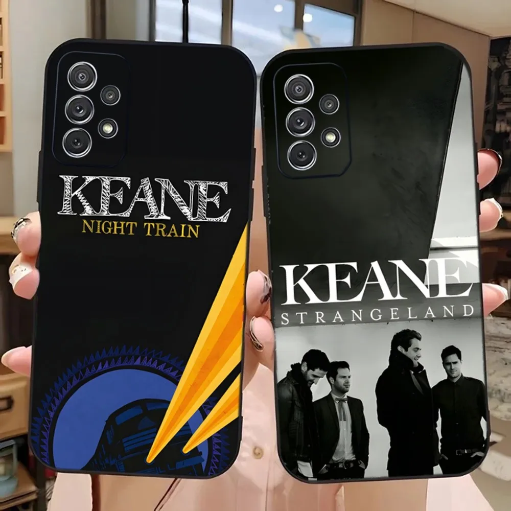 Чехол музыкальный KEANE для телефона Samsung Galaxy A13,A21s,A22,A31,A32,A52,A53,A71,A80,A91, мягкий черный чехол для телефона