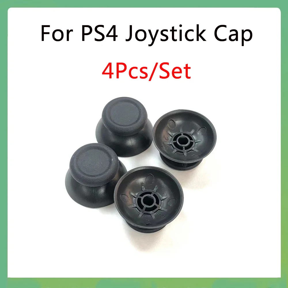 4Pcs/Set Original For PS4 Joystick Cap 3D Analog ThumbStick Cap For Sony PlayStation 4 Controller Thumb Sticks Cover Black Grey