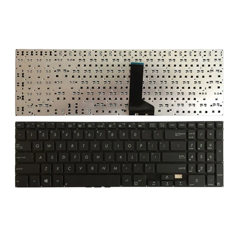 Клавиатура US для ноутбука Asus Pro PU500, PU500CA, PU550, PU551, PU551JA, PU551LA, P500, черная, WIN8, PN: Стандартная клавиатура без