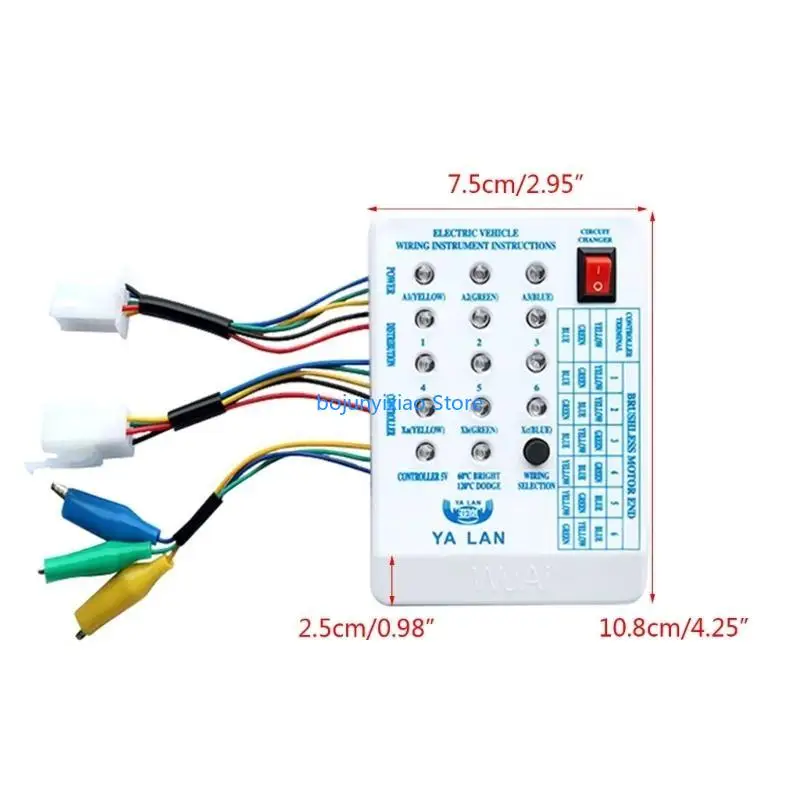 900B Tester rowerów elektrycznych, 24 V 36 V 48V 60V 72 V Skustrowa rowerowy tester kontrolera silnika samochodowego, kontroler