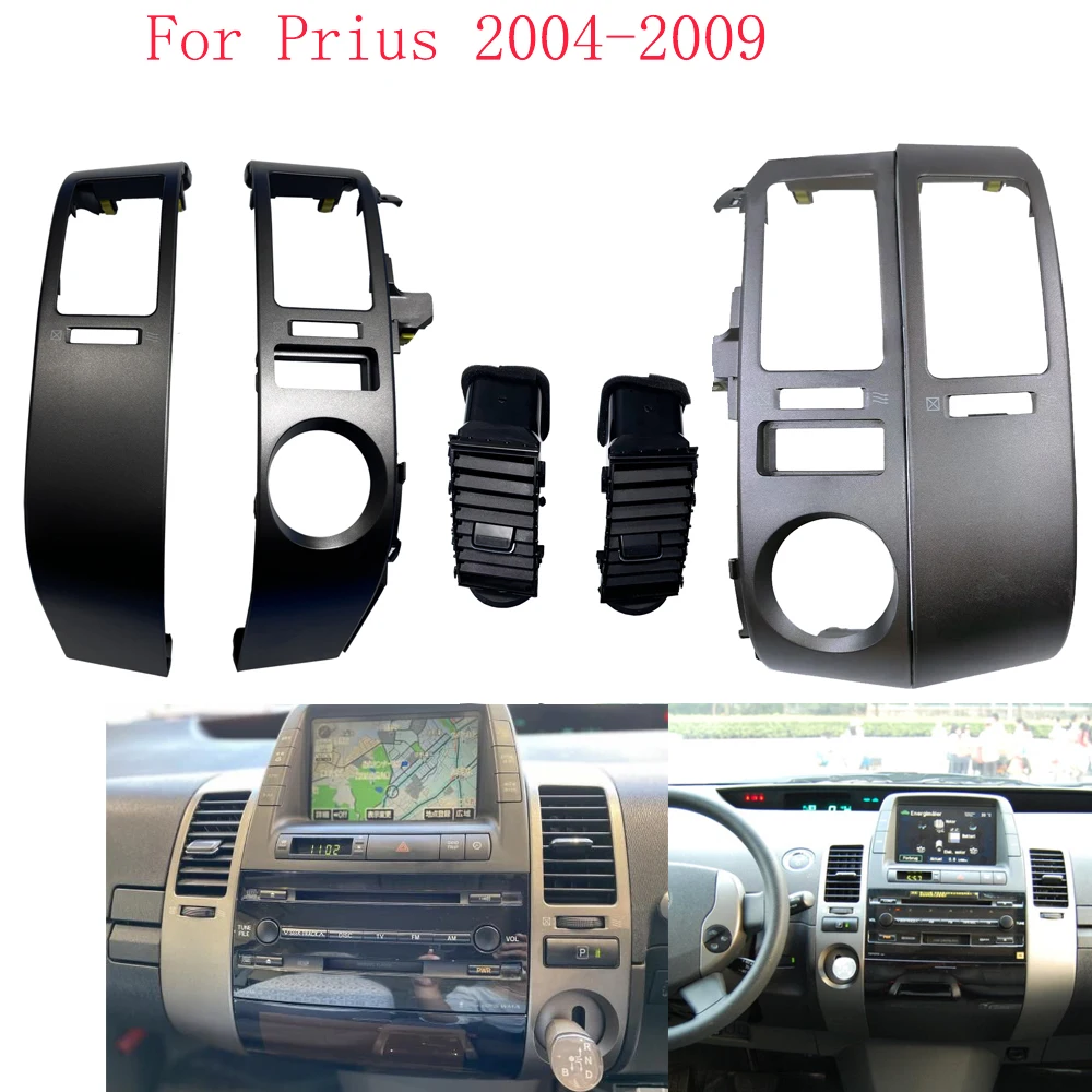 

HUIYAN For Prius 2004-2009 Dashboard Air Vents Frame For Toyota Prius 2004-2009 Air Conditioner Outlet Panel Fresh Nozzle