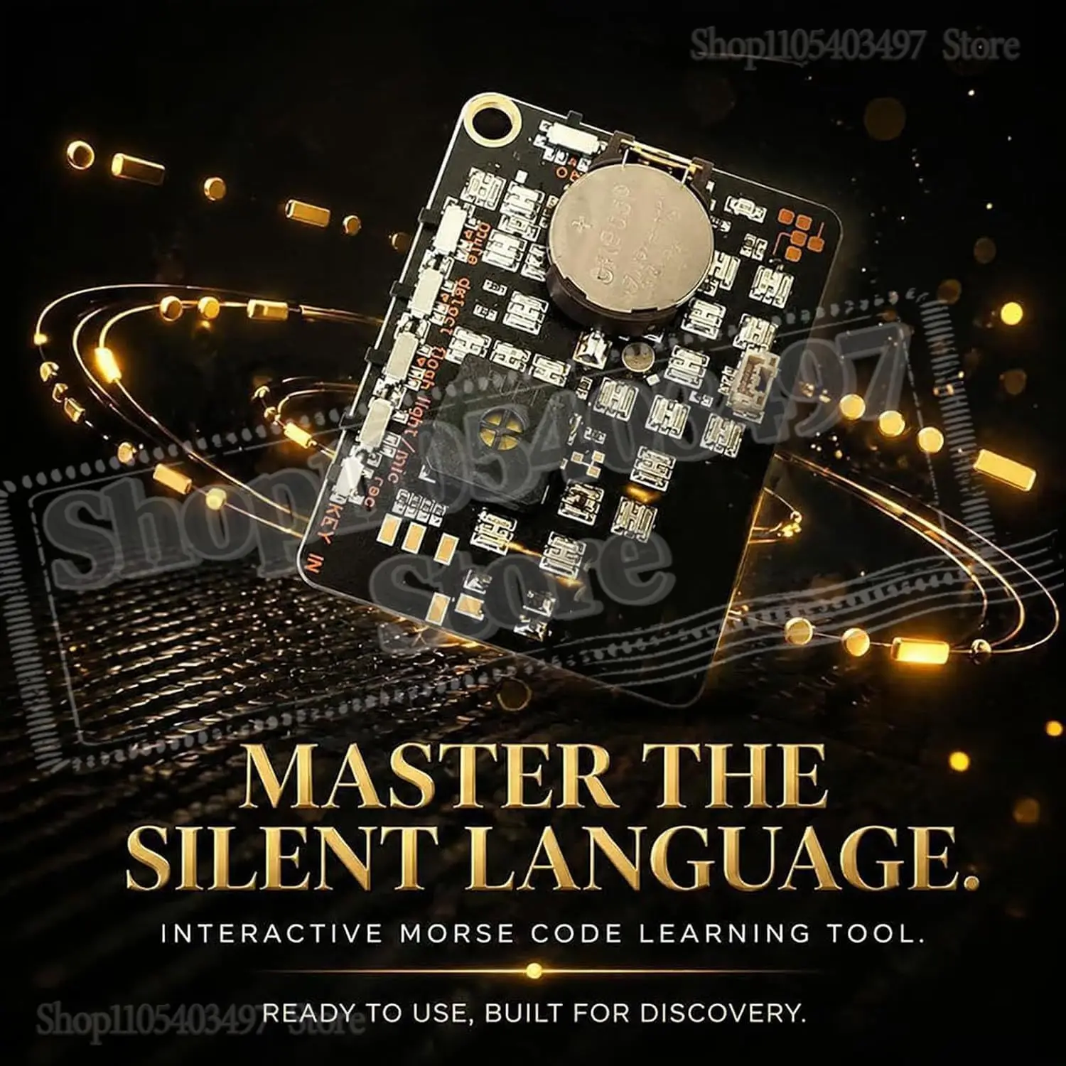 Morse Code Trainer Card Pro-Interactive LED Audio Telegraph Practice Tool Real-Time Feedback Record