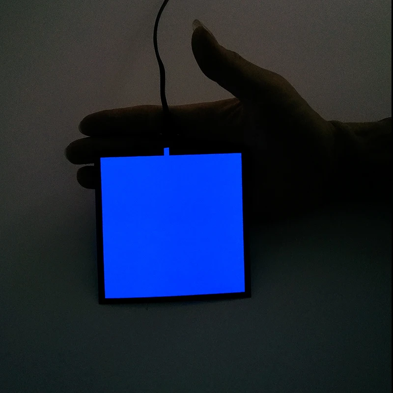 10X10CM Glowing EL Sheet EL Panel Flexible Electroluminescent Cold Light For Holiday Glow Party Supplies DIY Model Light Source