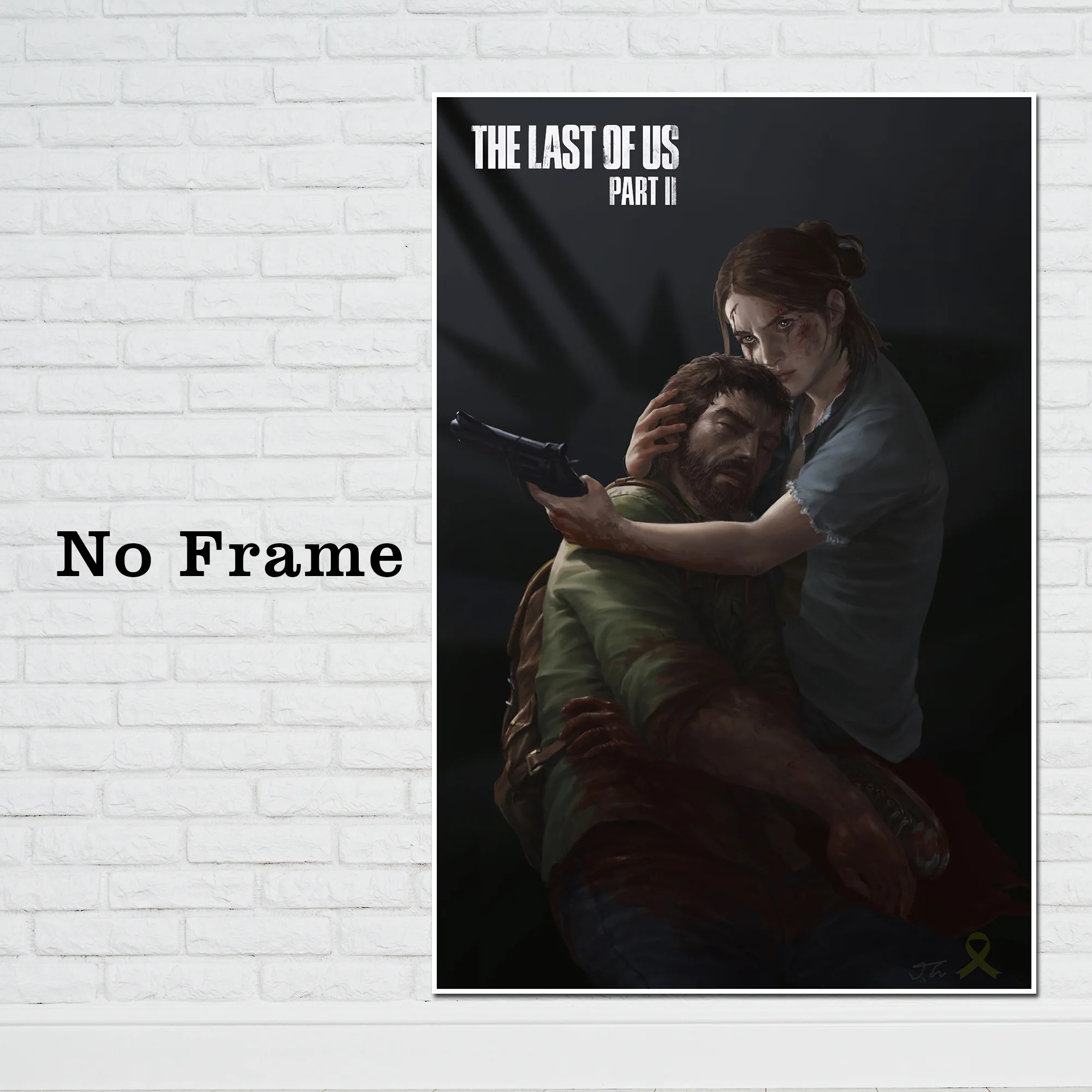 The Last of Us Part 2 Poster Print Zombie Survival Horror Action Pitcures Game poster for HD canvas posters Home Decor painting