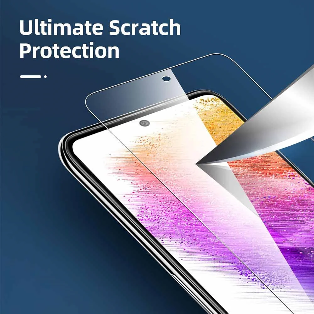 4 pçs capa de vidro protetor transparente para samsung galaxy a73 sansung a53 galaxya33 5g vidro temperado filmes de telefone inteligente samsun a 73 53