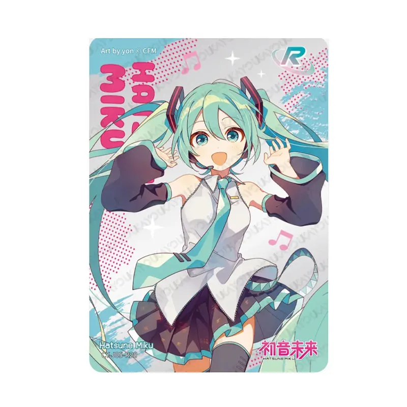 

KAYOU Hatsune Miku Series 5, первый прицел, пакет R (01-25), один лист, полный комплект, оригинальная коллекционная карточка на день рождения для мальчиков и девочек