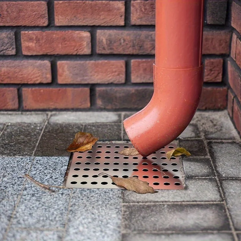 

1pc Large Rustproof Stainless Steel Drain Cover, Leaf Guard Drain Cover, Outdoor Drain Catches, Floor Drain Strainer for Outdoor