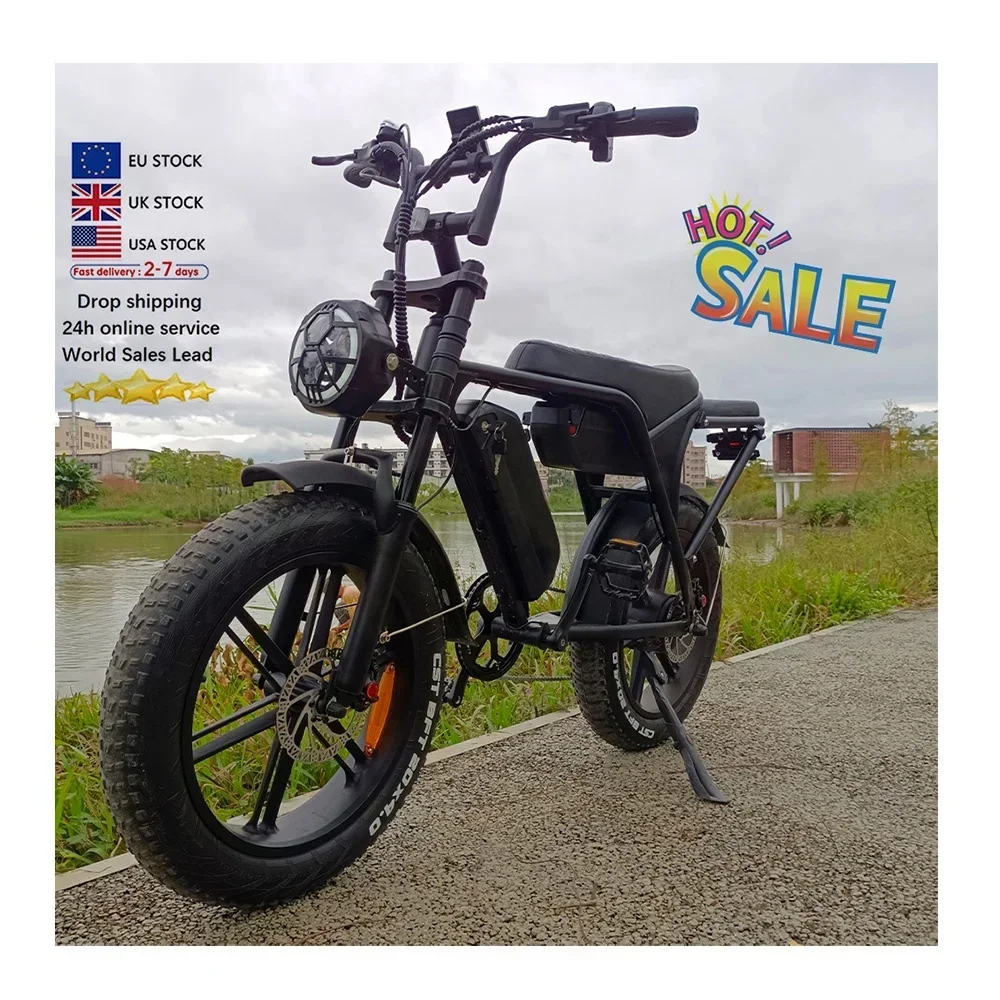 Origineel gloednieuw!! Hot sales V8 MAX e-bike lange afstand lithium off-road mountain ebike Fat Tire elektrische fiets e-bike