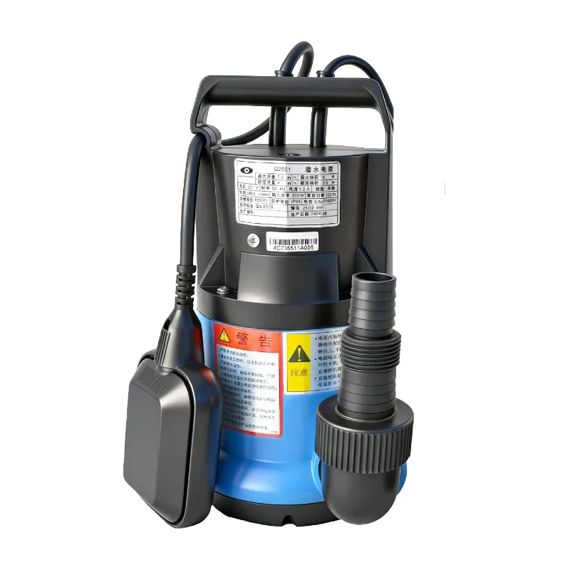 Submersible Water Pump with Float Switch Automatic Clean Water Pump for Pool Draining Basement Flood Garden Irrigation
