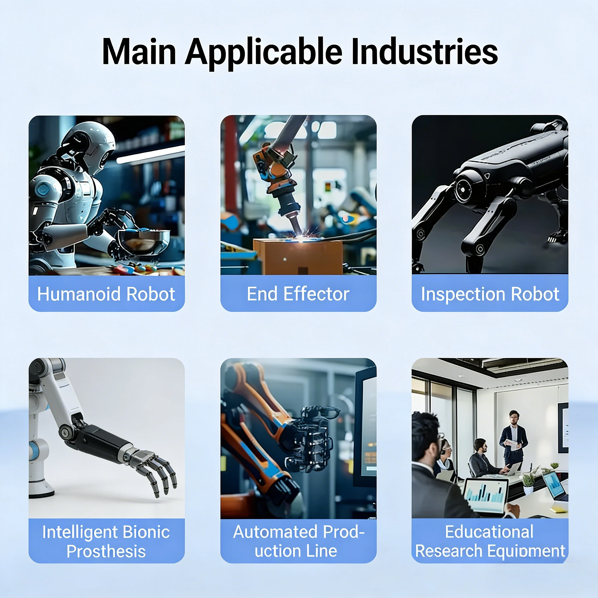 Picture 5: 6 DOF Bionic Dexterous Hand  Robot Manipulator with PID Motor Control, Compatible with Arduino for STEM Educational DIY Robotics