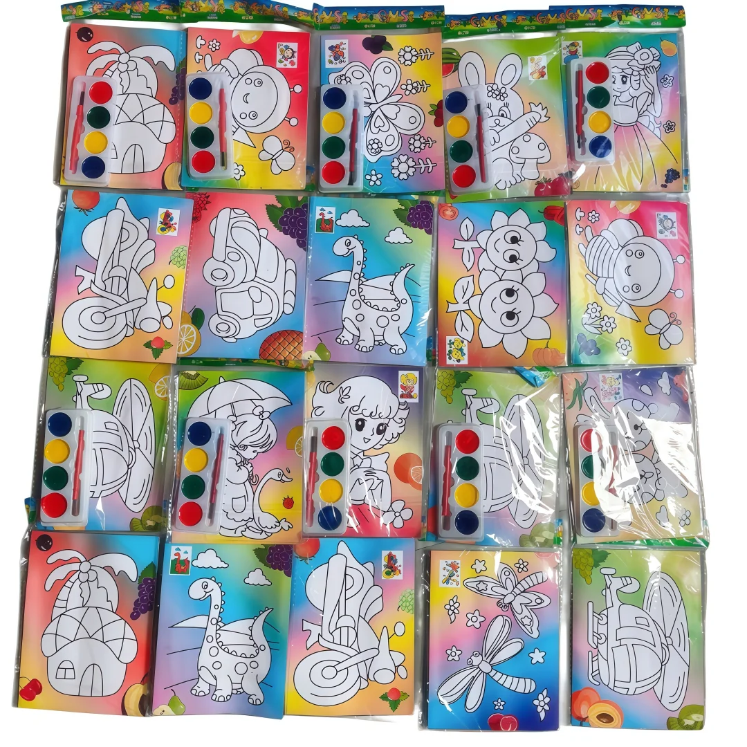 20개 DIY 다양한 스타일의 랜덤 만화 그림 색칠 그라피티 페인팅 파티 선물 신학기 보상 카니발 선물 세트 썸네일 5