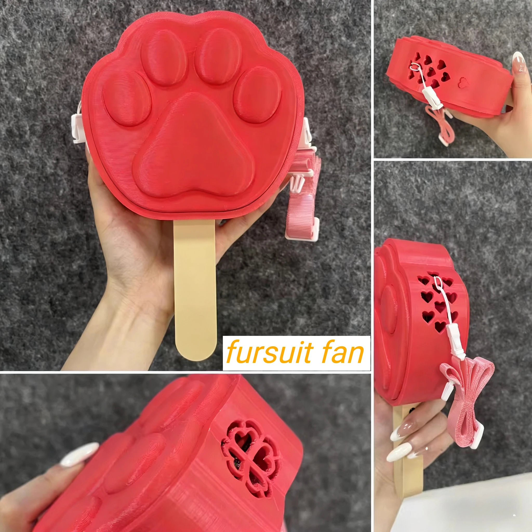 

Коготь ледяная палочка вентилятор 3D печать вентилятор зверя пушистый зверь охлаждение косплей реквизит аксессуары