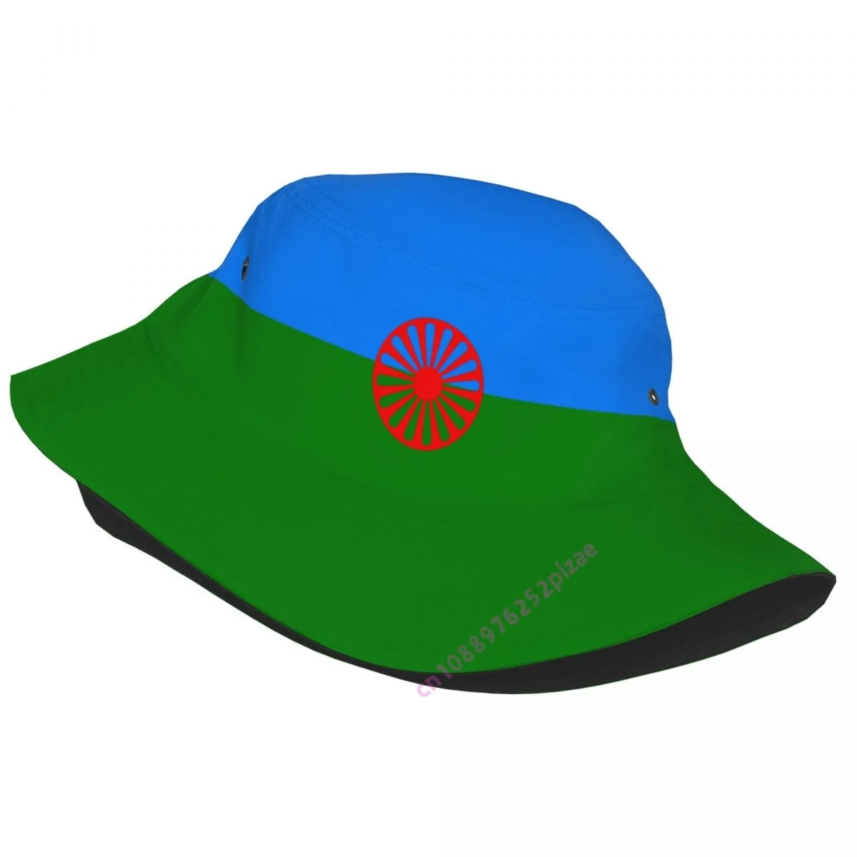 Gypsy 3D Flag Men Women Soccer Bucket Hat Outdoor Sun Protection Cap Breathable Mesh For Fisherman Camping Hiking