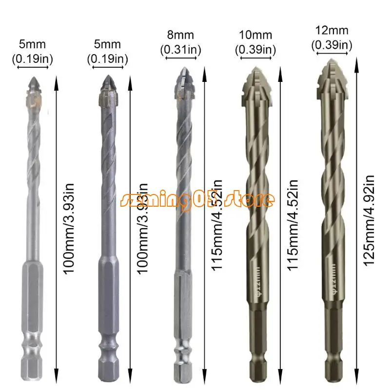 H9EC Four Flute Excentric Twist Bit Bit для точности древесного и металлического бурения