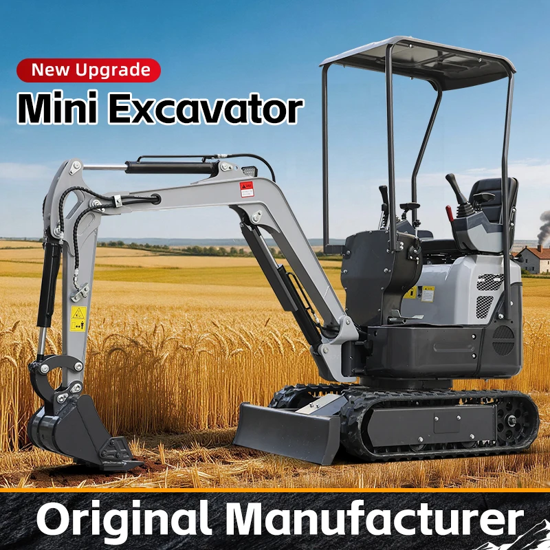 

2-тонный мини-экскаватор, малогабаритный гидравлический гусеничный экскаватор для сада, фермы, строительства, сертифицированный CE