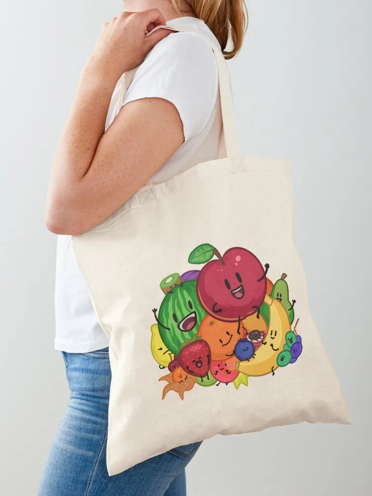 

Fruit group! Tote Bag reusable shopping bag Women bags canvas tote bag tote men's