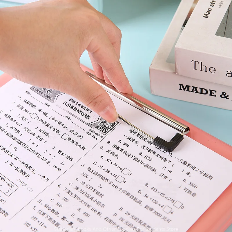 Document Storage Box with Folder on Desk Transparent Data File Box