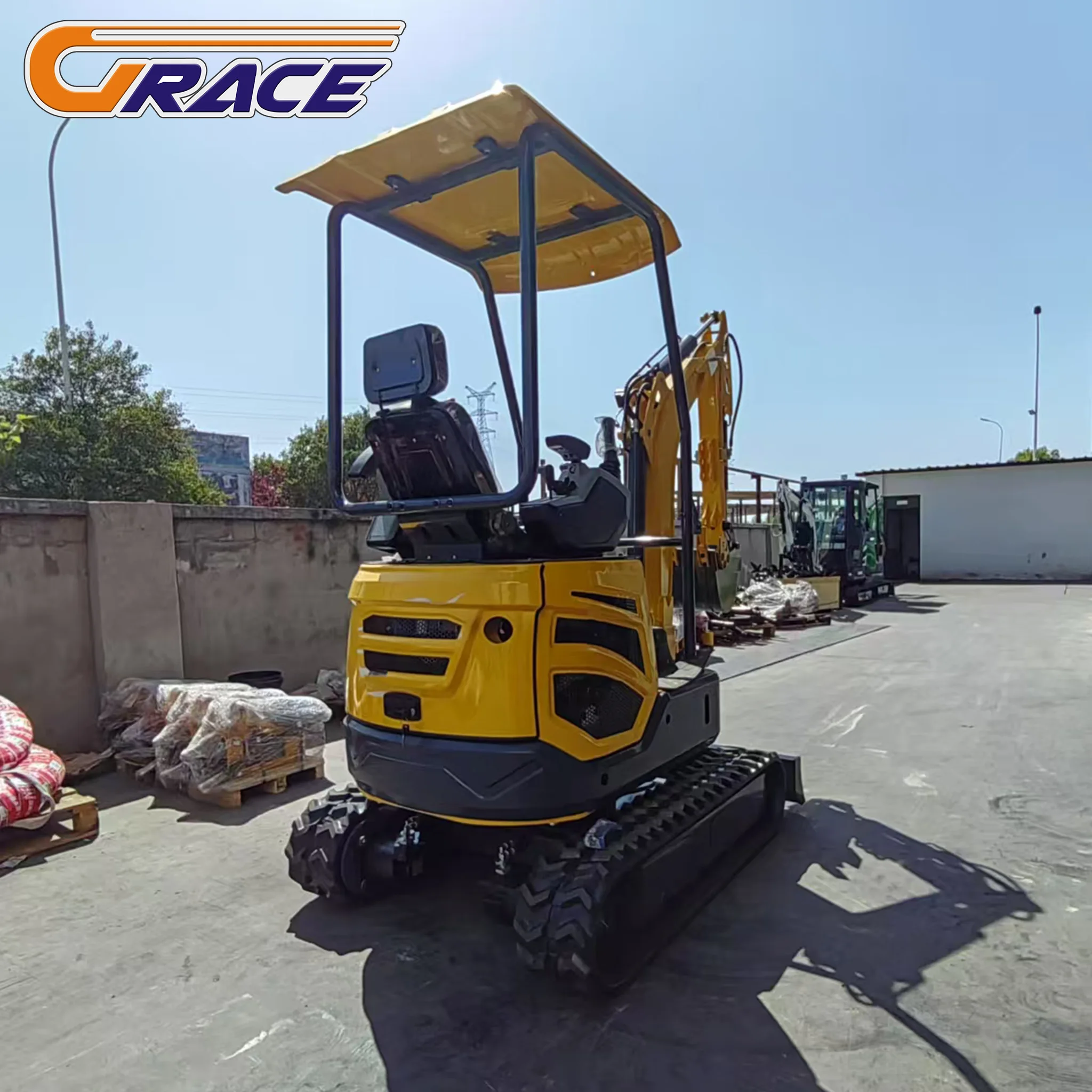 رائجة البيع EPA/EURO 5 حفارة صغيرة صينية 1.8ton 1ton 1.5 طن حفارة المقصورة حفار صغير للبيع