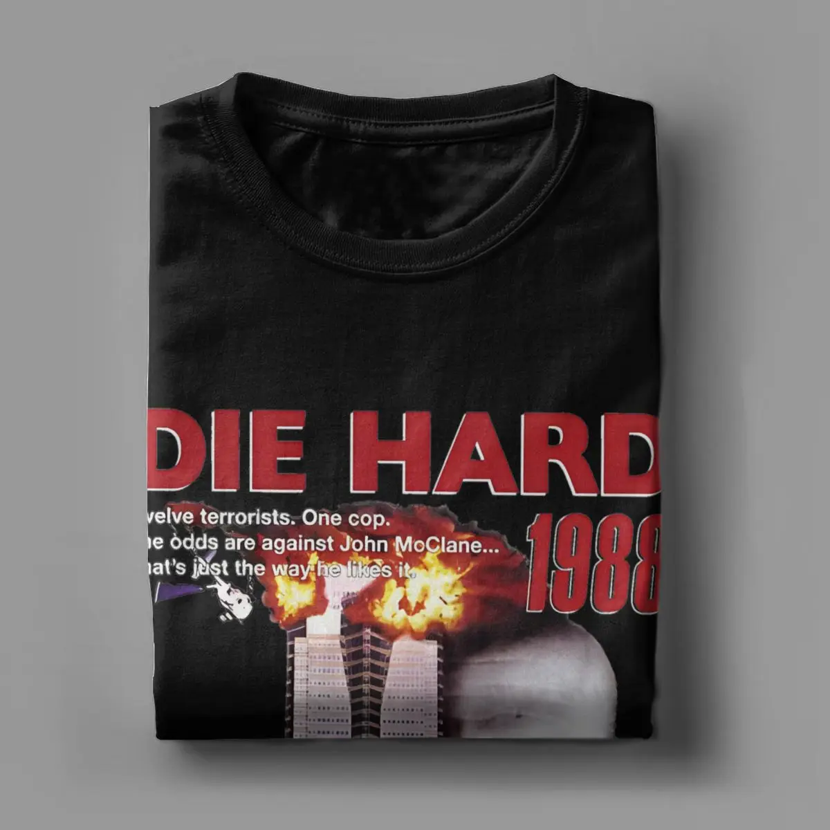 Men Women\'s Bruce Willis Die Hard Retro Movie T-Shirt Pure Cotton John Mcclane T Shirts Top Tee Clothes New Arrival