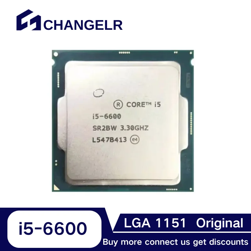 

Процессор Core i5-6600 SR2L5 4 ядра 4 потока FCLGA1151 i5 ЦП 14 нм 3,9 ГГц 6 Мб L3 LGA1151